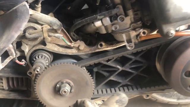 Восстановление Honda Lead AF 48 тормоза ремень вариатора свечи часть 2 смотреть онлайн