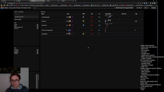 PoeStack - Custom Ladders, TFT Integration, Gauntlet Review, Atlas Data смотреть онлайн