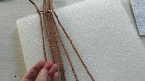 Макраме рюкзак.Узор для плетение лямок или ручек. Часть 6