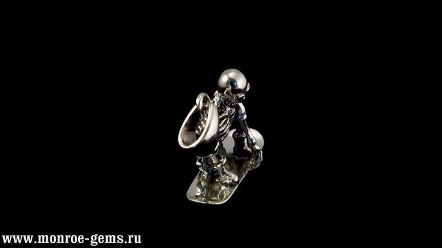 Серебряная подвеска - скелет смотреть онлайн