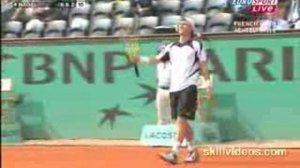 Rafael Nadal классно ловит теннисные мячи