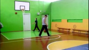 Урок физкультуры в 7 классе. Баскетбол.