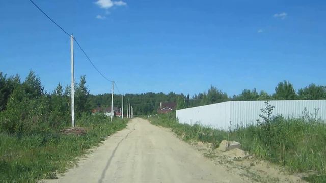 Дорога к участку в п.Оранжерейка