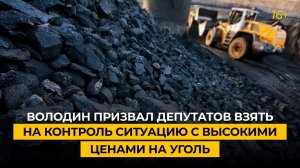 Володин призвал депутатов взять на контроль ситуацию с высокими ценами на уголь