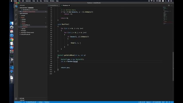 Unity 15 Puzzle Shuffle & Move Tutorial смотреть онлайн