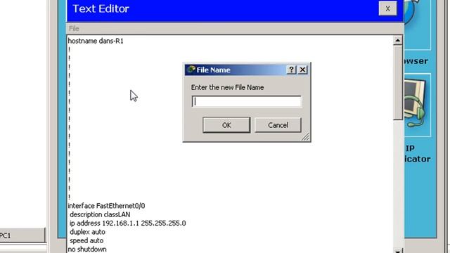 Restore a config file from a text file in Packet Tracer - Cisco CCNA смотреть онлайн