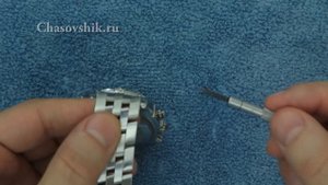 Регулируем браслет часов. Breitling. Инструкция