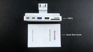 Mount Qwiizlab USB-C Hub with Ethernet to 2021 iMac M1