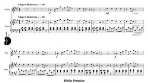 Suzuki Violin Book 1 | May Song | Piano Accompaniment | PPM = 85