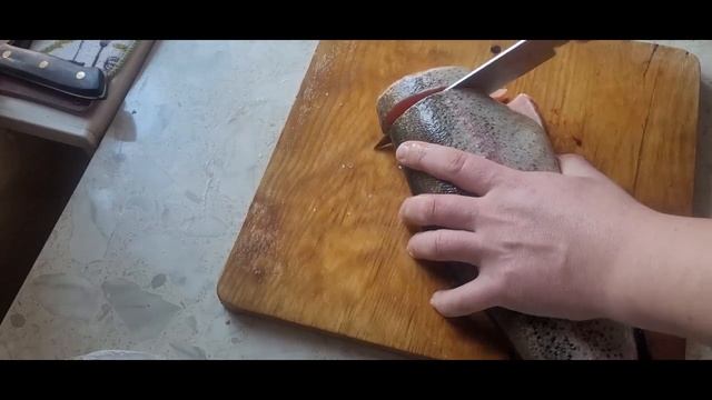 слабосоленая форель, просто и вкусно