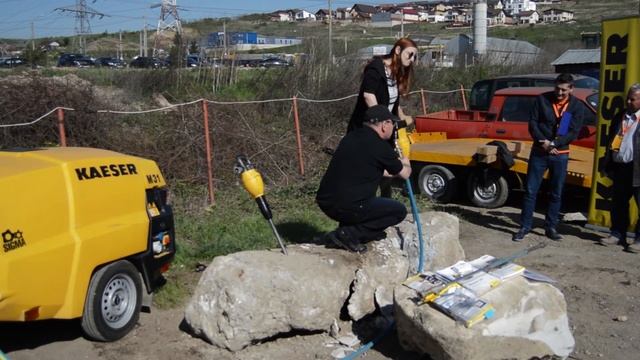 Kaeser M31 Demonstratie perforare piatra - Utilben смотреть онлайн