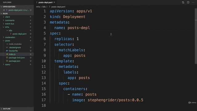 Updating Deployments | Orchestrating Collections of Services with Kubernetes Part 13 смотреть онлайн