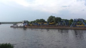 Буксир-толкач БТМ-487 Тип: БТМ Проект: Р-162 с баржей 1257