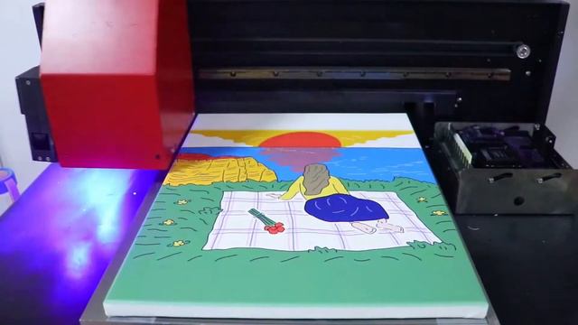 Refinecolor Canvas Printer RF-ZZ1C UV Printing Machine With Epson Xp600 Printhead
