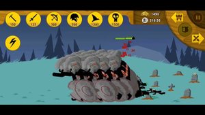 Stick War Legacy | 100000 Zombies Giant Stone VS Night 100 | KasubukTQ