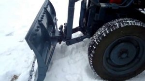 Самодельный трактор Отвал для уборки снега / Eigenbau Traktor mit schnee Schaufel/ Homemade tractor