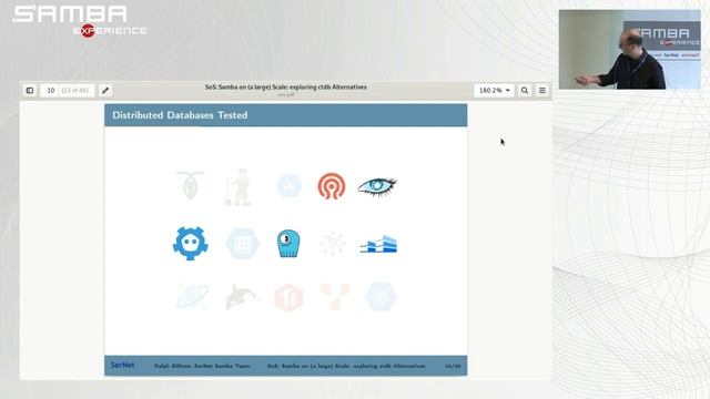 sambaXP 2023: SoS – Samba on (a large) Scale. Exploring ctdb Alternatives. смотреть онлайн