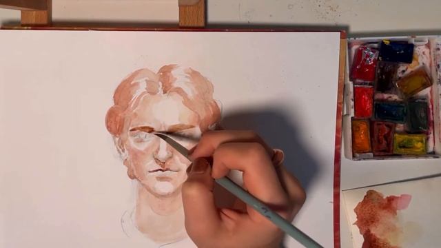 КАК НАРИСОВАТЬ ПОРТРЕТ АКВАРЕЛЬЮ? ?✍️мои советы/лайфхаки #drawing