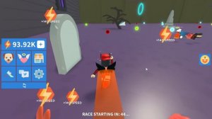 ХЭЛЛОУИН в СИМУЛЯТОРЕ СКОРОСТИ! Машка Убивашка и Панда в Роблокс Speed Run Simulator
