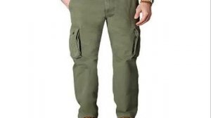 Dockers Men's Bellowed Pocket Cargo Pant | Army Green | Cargo Pants for Mens