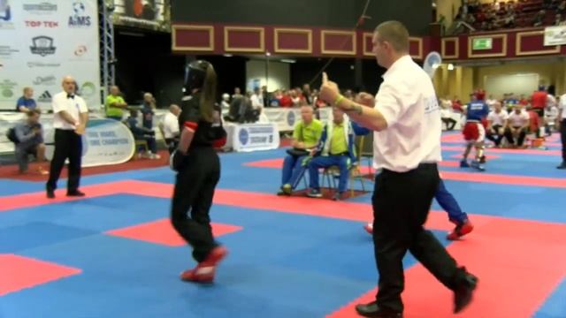 Kristina Nikolova v Lara Vuzem Vajda WAKO Junior and Cadet World Championships 2016