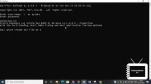 How to solve ORA - 01031: Insufficient Privileges error while creating a view? | TechnonTechTV