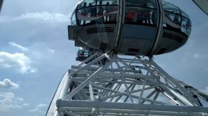Колесо обозрения в Лондоне. London-eye. Вид из кпсулы.