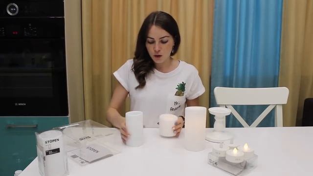 Светодиодные свечи СТОПЕН из ИКЕА для романтического вечера смотреть онлайн