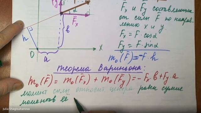 Теормех Минимальные сведения для решения задач на определение опорных реакций (лекция)