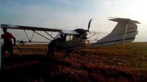 Десикация подсолнуха самальотом х-32,, Бекас '' Sunflower desiccation х-32я