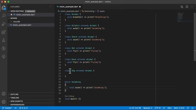 Dart Classes - Mixins смотреть онлайн