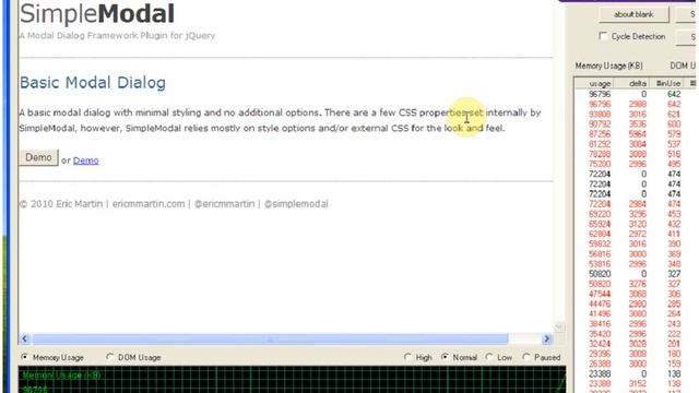 SimpleModal memory leaks смотреть онлайн