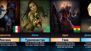 Злые Мифические Существа из Разных Стран (Сравнение)