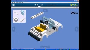 Сборка модели автомобиля НИВА из конструктора Lego