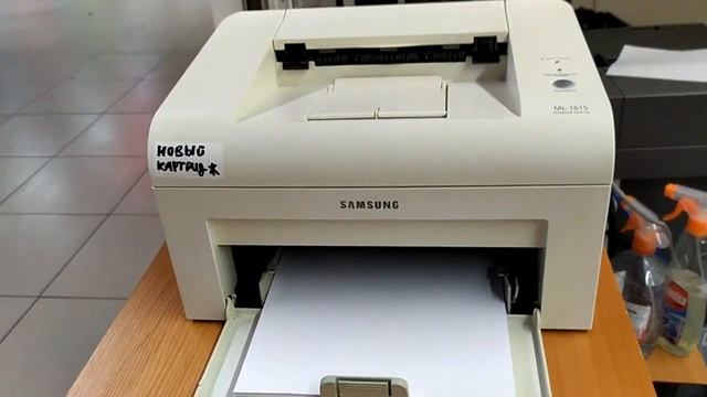 Тест принтера Samsung ML-1615 + н/к смотреть онлайн