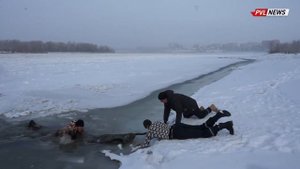 Человек провалился под лед: что делать?