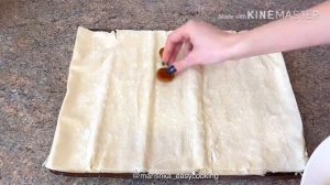 БЫСТРЫЙ ПИРОГ ИЗ СЛОЁНОГО ТЕСТА/Лёгкие рецепты ?