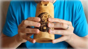Басовая окарина из ясеня, минорная пентатоника от ноты Ля