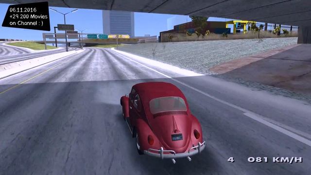Volkswagen Beetle 1967 Grand Theft Auto San Andreas GTA SA MOD _REVIEW смотреть онлайн
