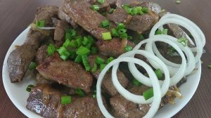 Как Вкусно Приготовить Говяжью печень.Печень с овощами.Сметанный соус.