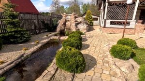 Биоплато в пруду. Циркуляцция воды в пруду и Водопад с ручьём на участке!