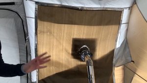 Печка в кемпинговой палатке с надувными дугами - Разделка дымохода - защитный экран - Quechua 6.3