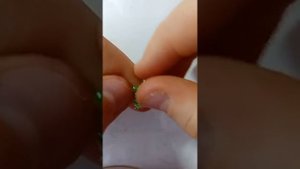 колечко из бисера в два ряда