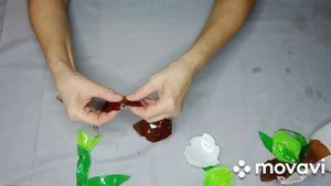 DIV?Как сделать цветы орхидеи Венерин Башмачок! ПЭТ бутылки ?