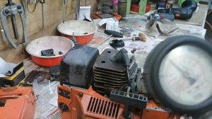 Хускварна 262 задрало поршень