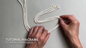 КИСТИ МАКРАМЕ из хлопковой верёвки  4 мм