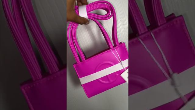 Telfar Haul 👜 #telfar #telfarbag #unboxing #haul #designer #luxuryitems #grape #cream #azalea