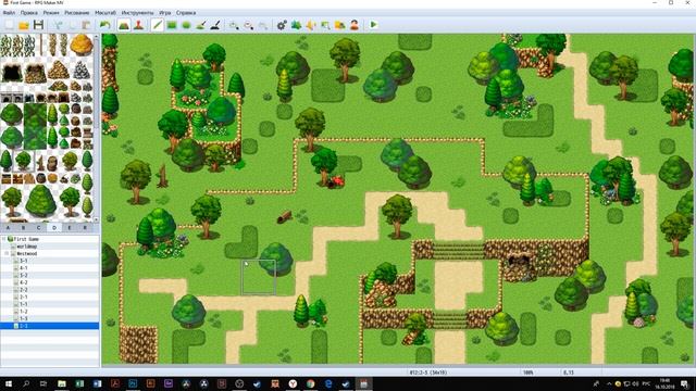 Заканчиваем рисовать карту деревни [ RMMV speedmapping 4 ] смотреть онлайн