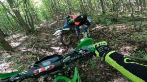 Первый опыт выезда с прицепом на эндуро, отдых с палатками