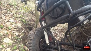 Самодельный багги. Первый тест драйв багги на бездорожье. Оффроад в лесу 4х4.